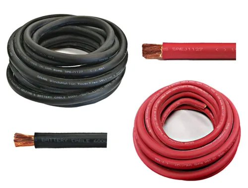 Vista 9 de WNI - Cable de cobre para soldar baterías calibre 1/0, 10 pies, color negro, 10 pies color rojo, AWG, ultra flexible, fabricado en los Estados