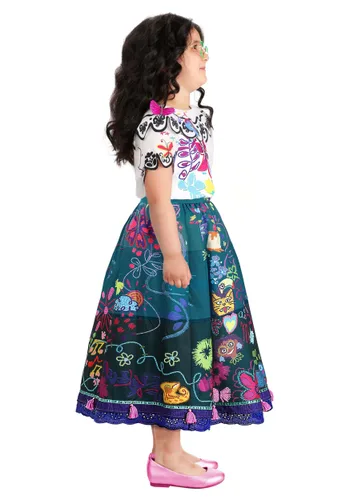 Vista 4 de Disfraz Disney Encanto Mirabel para Niñas Multicolor