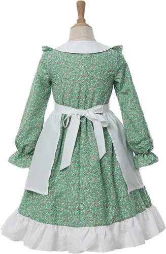 Vista 22 de Nuoqi - Vestidos de pionera para niñas, disfraz colonial