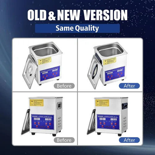 Vista 8 de Limpiador ultrasónico de 3.2L, máquina de limpieza ultrasónica con temporizador digital y calentador, herramienta de laboratorio profesional