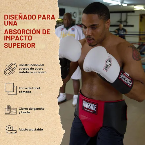 Vista 4 de Ringside Protector de ingle de boxeo, diseño de suspensorio, protector de ingle para hombres, ideal para boxeo, artes marciales mixtas, muay thai