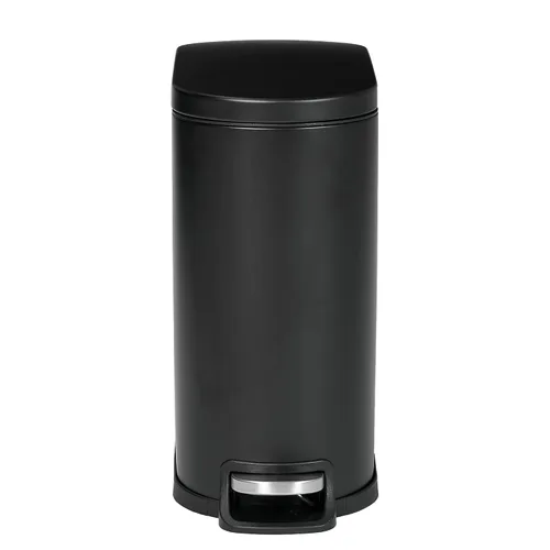 Vista 4 de Bote de Basura Antideslizante con Sistema de Bloqueo de Forro - Contenedor de Cocina de Acero Inoxidable, Tapa de Cierre Suave y A Prueba de Huellas