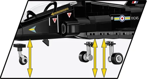 Vista 7 de COBI Armed Forces BAE Hawk T1 - Juego de construcción de avión (362 piezas)