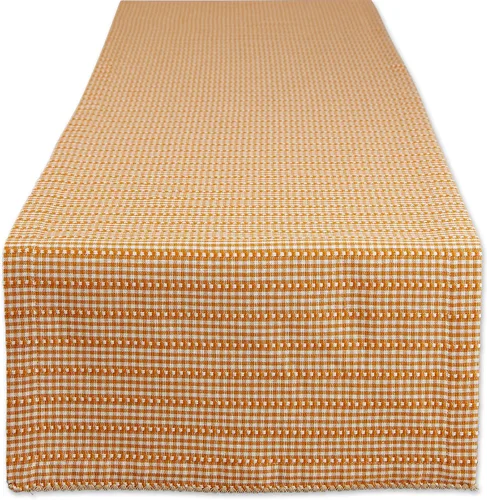 Vista 19 de DII Farmhouse Gingham, colección de mesa a cuadros, camino de mesa, 14x72, negro