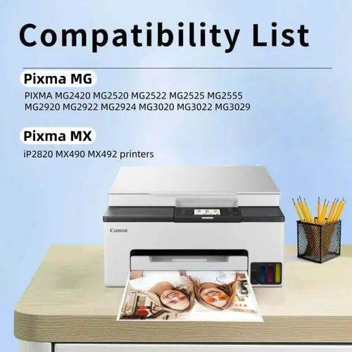 Vista 2 de 245xl - Cartucho de tinta de repuesto para Canon 245 PG-245 243 PG-243 compatible con impresora Canon MG2525 MG2420 MG2920 MG3020 mx490 MX492 TR4520