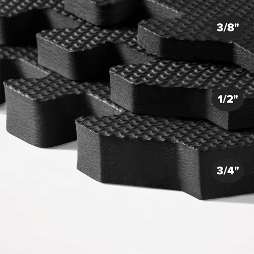 Vista 7 de We Sell Mats 3/8" Thick Multipurpose EVA Foam Exercise Floor Mat, Interlocking Tiles, Anti-Fatigue for Home or Gym