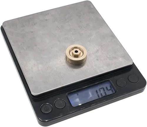 Vista 5 de 4 unids 0.37 oz latón rueda pesos adaptador hexagonal 0.197 in para AXIAL SCX24 AXI00001 AXI00002 AXI00005 AXI00006 actualizaciones 1/24 RC Crawler