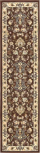 Vista 107 de Unique Loom Sialk Hill Collection - Alfombra de área Washington (6' 1" x 9' Rectángulo Burdeos/Crema)