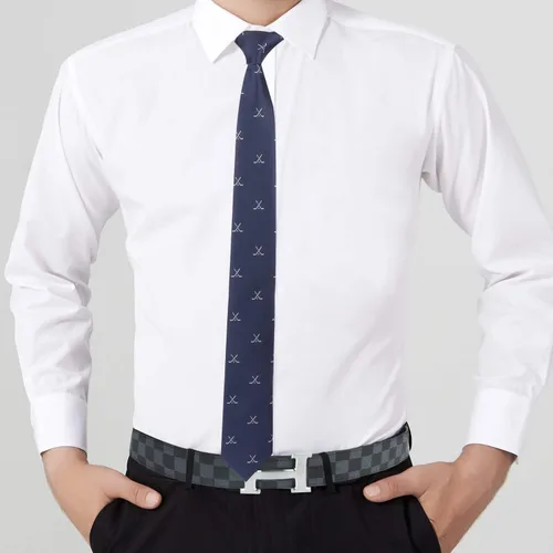 Vista 5 de AUSCUFFLINKS Corbatas deportivas y especiales Corbatas para hombres Lazos tejidos ajustados para el cuello Regalo para colega de trabajo