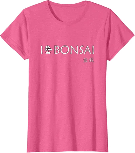 Vista 15 de Bonsai - I love bonsai T Shirt - Japan T-Shirt Negro