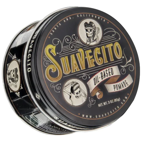 Vista 8 de Suavecito Pomada a base de aceite lata de 3 onzas – Aroma original peinado de larga duración, alto brillo saludable, para todo tipo de cabello