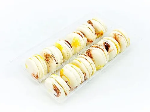 Vista 2 de Paquete de 12 Macaron vegano praliné