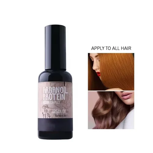 Vista 4 de Morocco Pure Argan Oil Hair Care Tratamiento de proteína marroquí para cabello rizado, seco y dañado Hidratante y reparador para brillo y fuerza