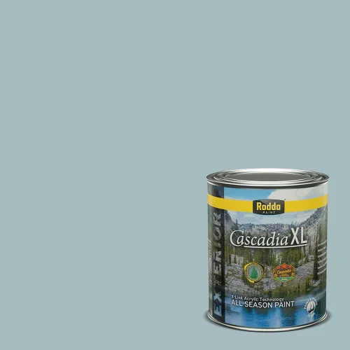 Vista 149 de Rodda Paint CASCADIA XL Pintura e imprimación satinada para exteriores en uno, cuarto de galón, Metropolis Mood