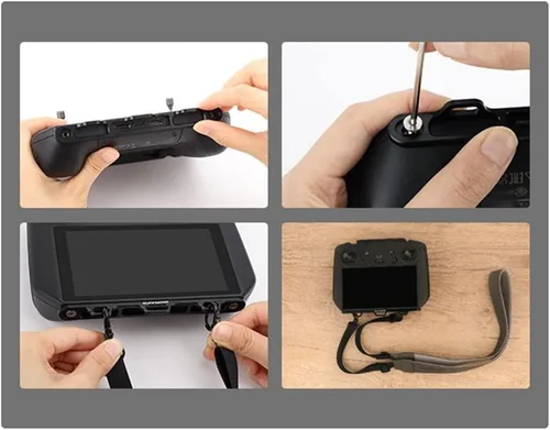 Vista 7 de Correa para el cuello con soporte de 3 ganchos de aleación de aluminio CNC para DJI Smart Controller/RC Pro Accesorios Mavic 3 Cine/ Air 2S/Mavic