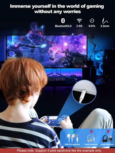 Vista 6 de Niacop Wireless Controller 2023 Latest Upgrade play-station 4 controller compatible P4 3ProSlimPC, P4 controller dual-shock 4 with Back button Dual