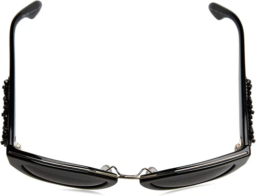 Vista 4 de Prada PR 10TS-1AB5S0 - Gafas de sol cuadradas, color negro con lente gris, 2.047 in, Negro