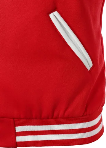 Vista 5 de HOOD CREW Chaqueta de béisbol Varsity para hombre de mezcla de algodón