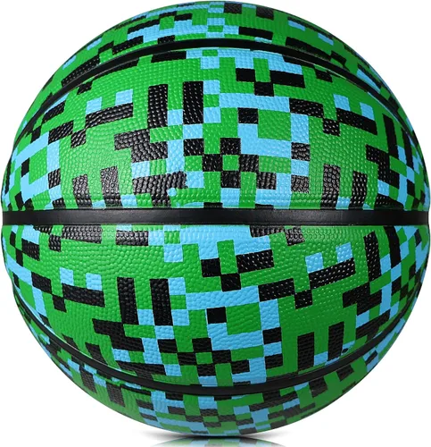 Vista 18 de Balón de baloncesto de goma oficial para interiores y exteriores, para hombres, tamaño 3/4/5/6/7 para niños, jóvenes, adolescentes, niños y niñas