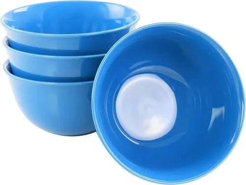 Vista 3 de Gibson Home Mercer - Juego de vajilla de cerámica azul (12 piezas)