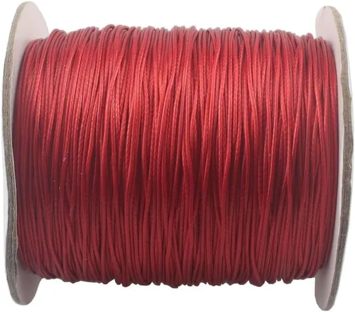 Vista 12 de Cordón de poliéster encerado para hacer joyas, cuerda encerada con carrete para hilo de manualidades (negro, 0.020 in (150 yardas))