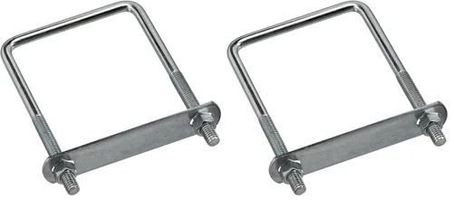Vista 4 de National Hardware - Perno cuadrado en U de tamaño de madera, #664-3/8" x 3-5/8" x 4", Zinc Tamaño para envolver madera nominal y tubo rectangular