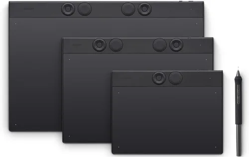 Vista 3 de Wacom Intuos Pro Bluetooth Profesional de Tamaño Mediano para Dibujo Gráfico con Lápiz Pro 3, Compatible con Mac, Windows - Edición 2025 Tableta