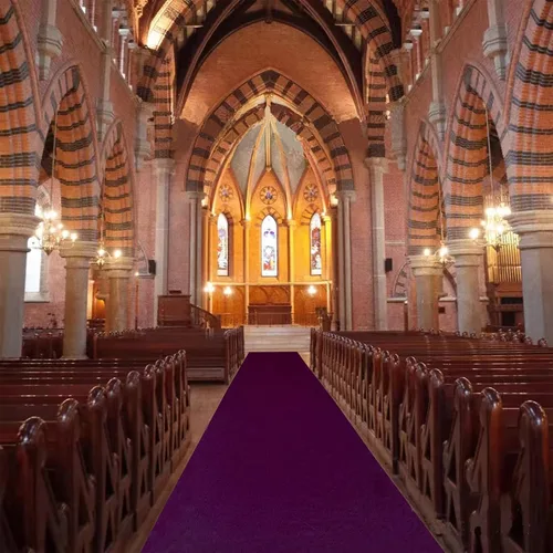 Vista 28 de FUHSY Camino de pasillo negro de 15 x 2 pies para boda, para exteriores, interiores, iglesia, pasillo, alfombra para fiesta, corredores negros