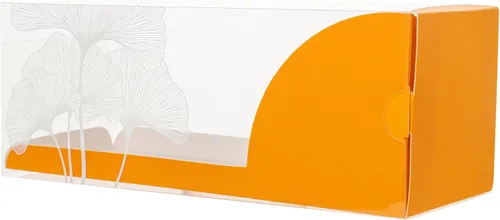 Vista 15 de Restaurantware Caja rectangular de plástico transparente Eclair, 100 unidades Naranja