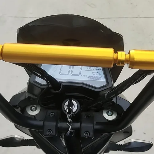 Vista 6 de Barra de equilibrio de motocicleta, soporte universal de mango de motocicleta de 0.866 in, aleación de aluminio, barra de manillar de motocicleta