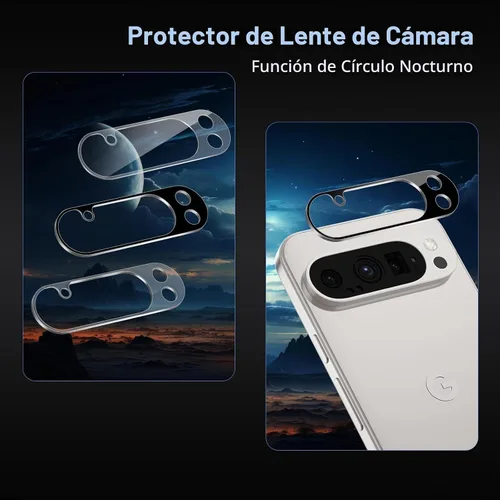 Vista 5 de SPARIN - Protector de pantalla para Google Pixel 9 Pro XL de 6.8 pulgadas, [paquete de 2+2] Pixel 9 Pro XL, vidrio templado, fácil instalación