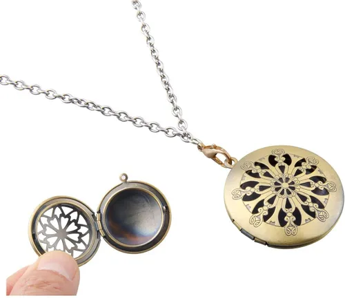 Vista 3 de ALLinONE - Locket de fotos de bronce antiguo vintage