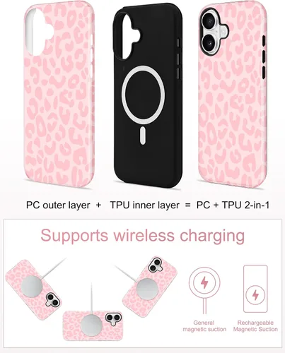Vista 469 de Jusy Funda compatible con MagSafe con estampado de caparazón de tortuga marrón para iPhone 7/8/SE, cubierta protectora de TPU suave magnética