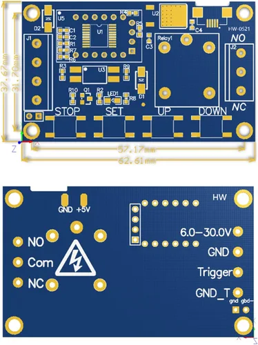 Vista 4 de 2 unids 5V Micro USB temporizador relé DC 6-30V ciclo programable retardo temporizador módulo interruptor con pantalla LED digital