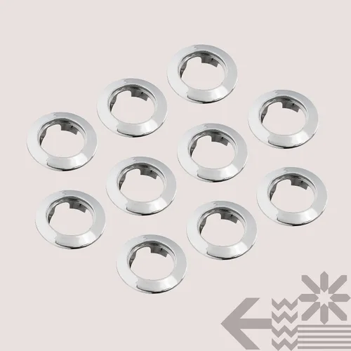 Vista 5 de ONLINE LED STORE TRUE MODS - 10 piezas de 3/4 pulgadas de luz de marcador redondo bisel cromado [modelo compatible: SIL1010 y SIL1013]