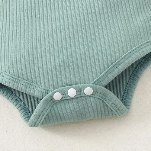 Vista 7 de Mioglrie Conjunto de ropa para bebé recién nacida, conjunto de pantalones cortos, lindos trajes de verano para bebés, ropa de bebé de algodón