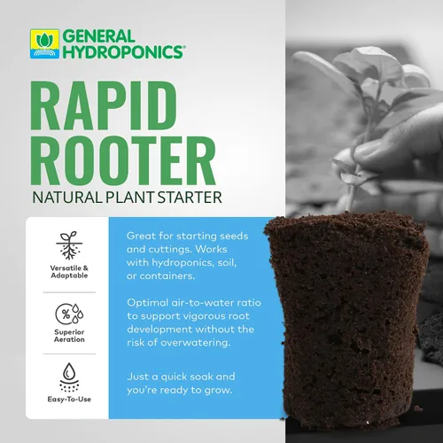 Vista 2 de Tapones para crear raíces rápidamente General Hydroponics, 50
