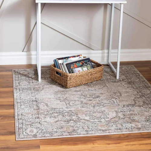 Vista 17 de Unique Loom Portland Collection - Alfombra Canby (2 pies 2 pulgadas x 3 pies 1 pulgada, rectangular, gris/azul)