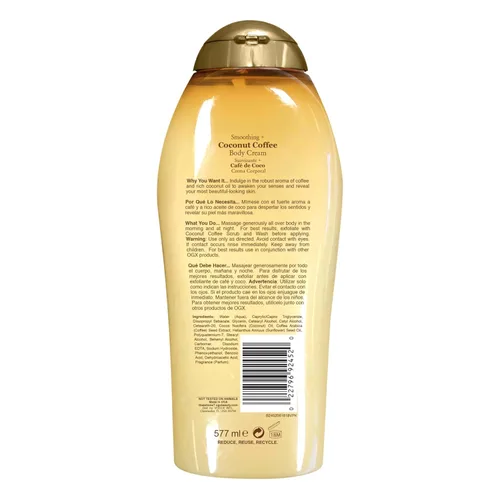 Vista 7 de OGX Crema Corporal Suavizante + Coco Café 19.5 oz
