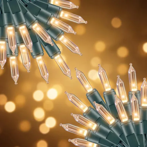 Vista 10 de Guirnalda de luces incandescentes púrpura de 20 pies para decoración de fiesta