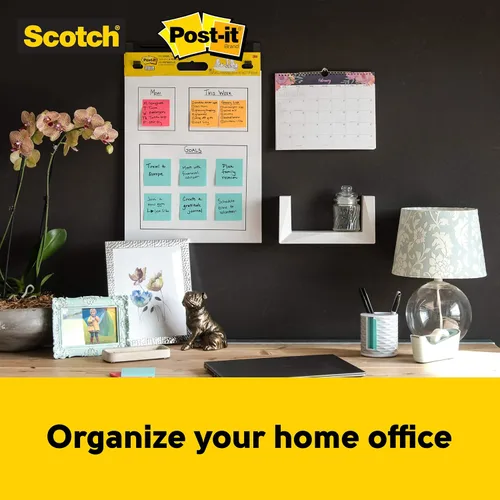 Vista 5 de Kit Work From Home Essentials, incluye dispensador de cinta de clip y torsión, tijeras de precisión y Post-it