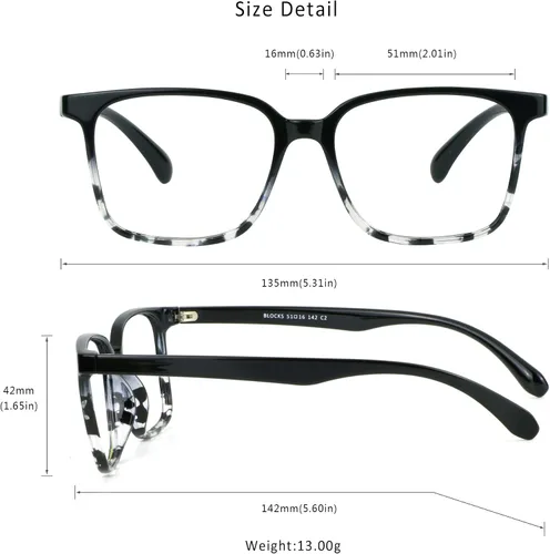 Vista 6 de LifeArt Lentes de bloqueo de luz azul, antifatiga ocular, anteojos de lectura para computadora, anteojos de juegos, gafas de TV para mujeres