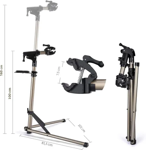 Vista 3 de CXWXC - Soporte de mantenimiento y reparación para bicicleta (aleación de aluminio, altura ajustable)