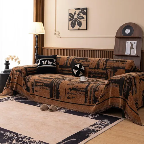 Vista 67 de ROOMLIFE Manta de sofá estilo azteca boho para sillones de 2/3 cojines, fundas de sofá lavables y antideslizantes aptas para mascotas, protector