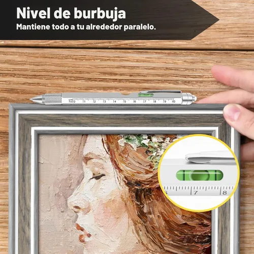 Vista 5 de Regalos tipo elefante blanco, regalos para rellenar calcetines, para Navidad y cumpleaños, bolígrafo multiherramienta 9 en 1, para hombres y ese