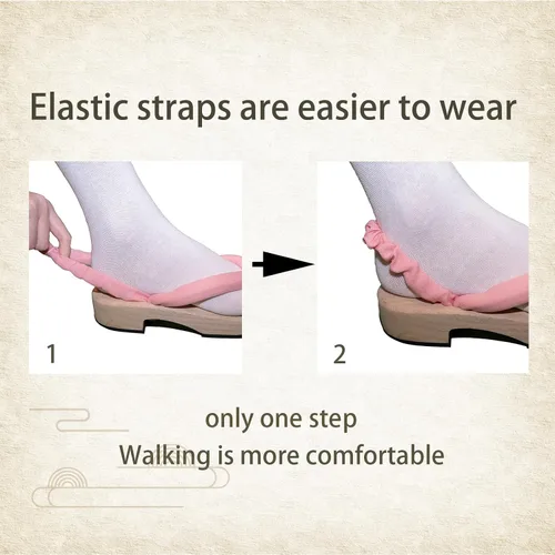 Vista 5 de Anime Unisex Cosplay Versátil Verano Madera Zueco Zapatos Japonés Cosplay Oshitari Prop