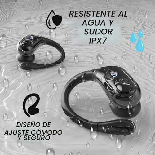 Vista 3 de Groove Auriculares inalámbricos 4 en 1 con estuche de carga, 80 horas de reproducción, auriculares inalámbricos Bluetooth 5.3 IPX7, impermeables