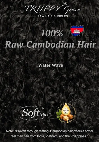 Vista 6 de Paquetes de cabello humano con ondas de agua, 100% cabello #Onda de agua de color natural
