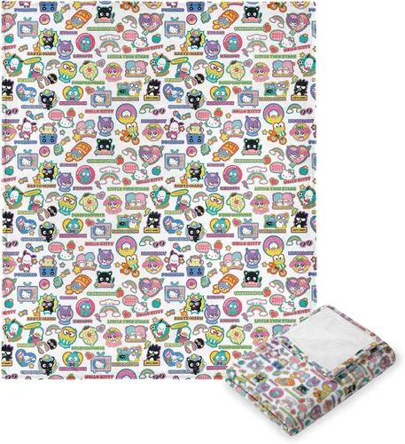 Vista 12 de Northwest Manta de Tiro Hello Kitty Silk Touch, 50" x 70", Love You Much Te amo mucho