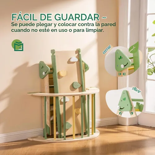 Vista 5 de ROBOTIME Juguetes de escalada 5 en 1 para niños pequeños, juego de escalada Pikler de 3 piezas para niños pequeños, juego de triángulo